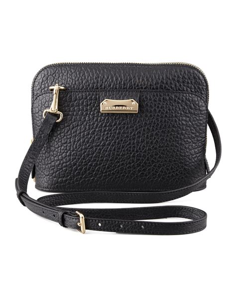 burberry black pebbled saddle shoulder bag 2003|burberry clutches and evening bags.